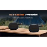 Powergo Wireless Speaker, IP67 Waterproof, Sound with Punchy Bass Bluetooth 5.3 24H Playtime Dual-Speaker Portable Stereo