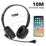 Wireless Headphone Hifi Sound Quality Head-Mounted Noise Reduction Bluetooth Headset with Microphone for Business