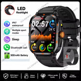 2025 NEW Military Smartwatch 2.01Inch HD Screen for Android/Ios Bluetooth Call Waterproof Outdoor Sports Fitness Smart Watch Men