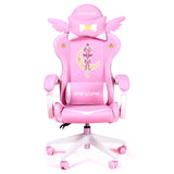 Cute Pink Magic Wand Girl Gaming Chair E-Sports Special Computer Chair Home Office Anchor Gamer Chair Can Be Lifted and Rotated