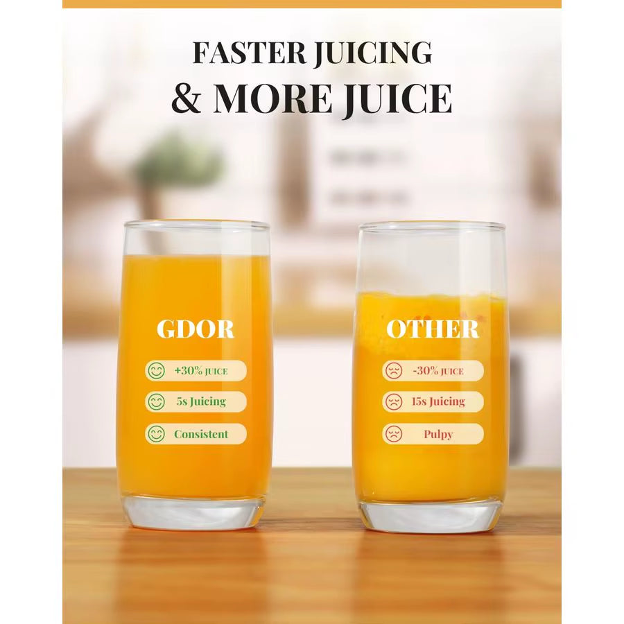 Powerful 1200W Juicer Machine, 3.2 Wide Chute, Titaniumenhanced Blade, Heavyduty Copper Motor, Dual Speed Centrifugal Juice Extr