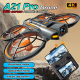 A21 Pro Drone Professional FPV 4K HD Dual Camerawifi Brushless Motor Optical Flow Hover Electric Adjustment Quadcopter Drone To