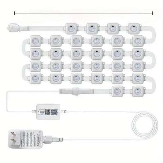 Eaves Lights Permanent Outdoor LED Light String Strip APP Smart Dly Auto Scene Lighting Effects Christmas Holidays Decor