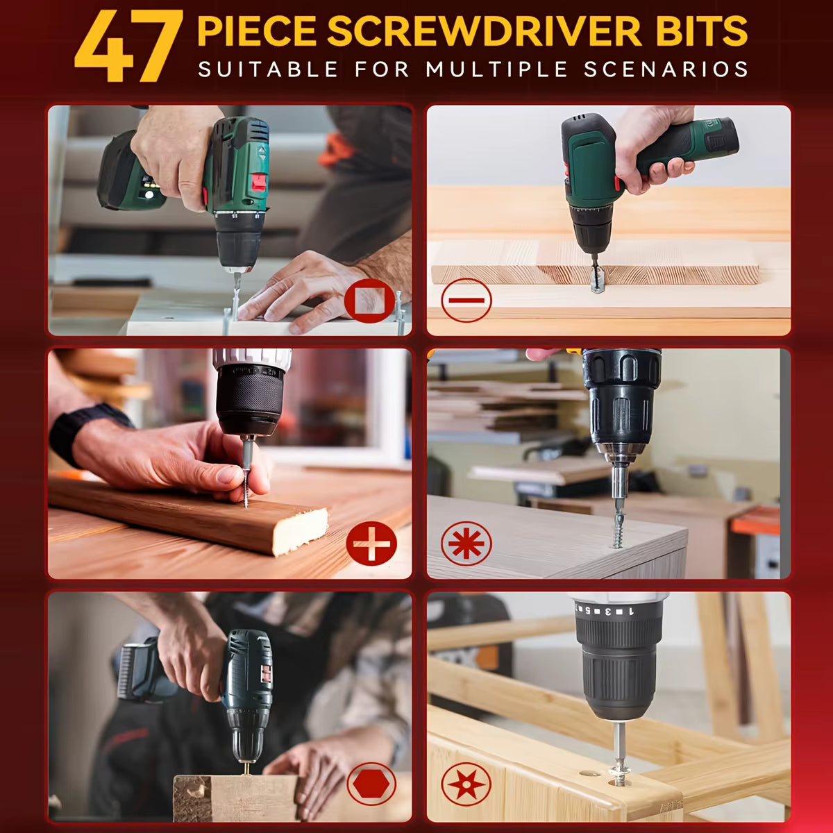 400-Piece Comprehensive Drill Bit and Screwdriver Bit Set with Storage Case, Ideal for Metal, Wood, and Masonry Applications