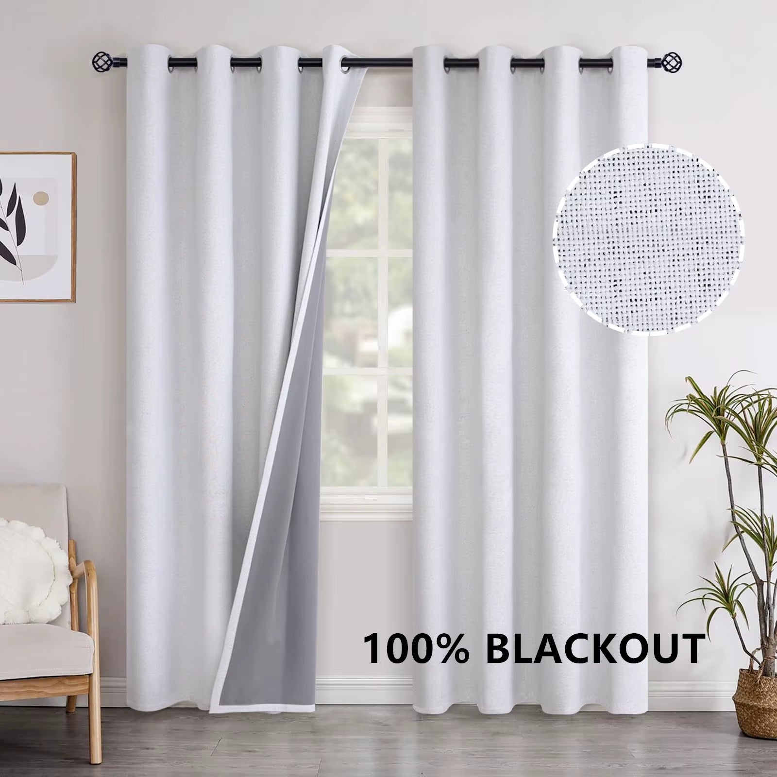 310Cm Height 100% Blackout Custom Made White Blackout Curtains Living Room Bedroom Custom Madde Curtains Cloth Window Curtains