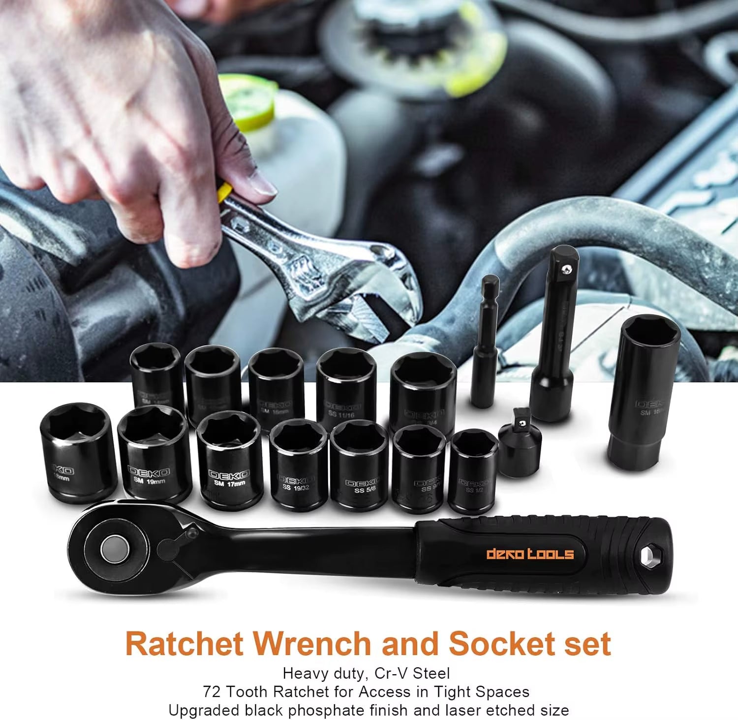 218-Piece Professional Hand Tool Kit for Home and Auto Repair