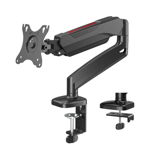 GMK914 Single Monitor Mount Stand Gas Spring Adjustable Arms with VESA 75/100Mm, 13-32 Inch Screen Compatibility