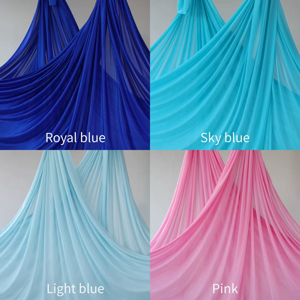 8M Aerial Silks Fabric Fitness Yoga Hammock Silk Swing GYM Home Outdoor Anti-Gravity Body Building Pilates Yoga Belt