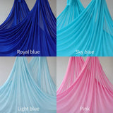8M Aerial Silks Fabric Fitness Yoga Hammock Silk Swing GYM Home Outdoor Anti-Gravity Body Building Pilates Yoga Belt