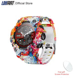 Rugged Sport Smart Watch ATTACK-GT Bluetooth Calls Colorful Waterproof Military Smartwatches with Flashlight for Phone