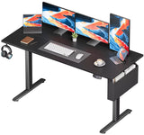 Height Adjustable Electric Standing Desk with Memory Presets and Storage Bag for Home Use