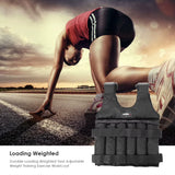 20Kg 50Kg Loading Weighted Vest Adjustable Exercise Training Fitness Jacket Gym Workout Boxing Vest Sand Fitness Waistcoat