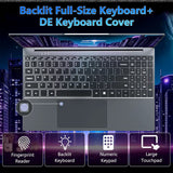 ACEKAMAS 15.6" Laptop Computer PC Windows 11  Core I7 6500U I3 6100U 16GB RAM Fingerprint Unlock Notebook Backlight Laptops