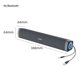 4D Computer Wired Loudspeaker Bluetooth Bar Stereo Sound Subwoofer Surround Soundbar Speaker for Macbook Laptop Notebook PC Game