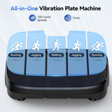 Vibration Plate Fitness Multi-Function Vibration Trainer 330Lbs 120 Levels Whole Body Workout for Home Gym Muscle Relax Exercise