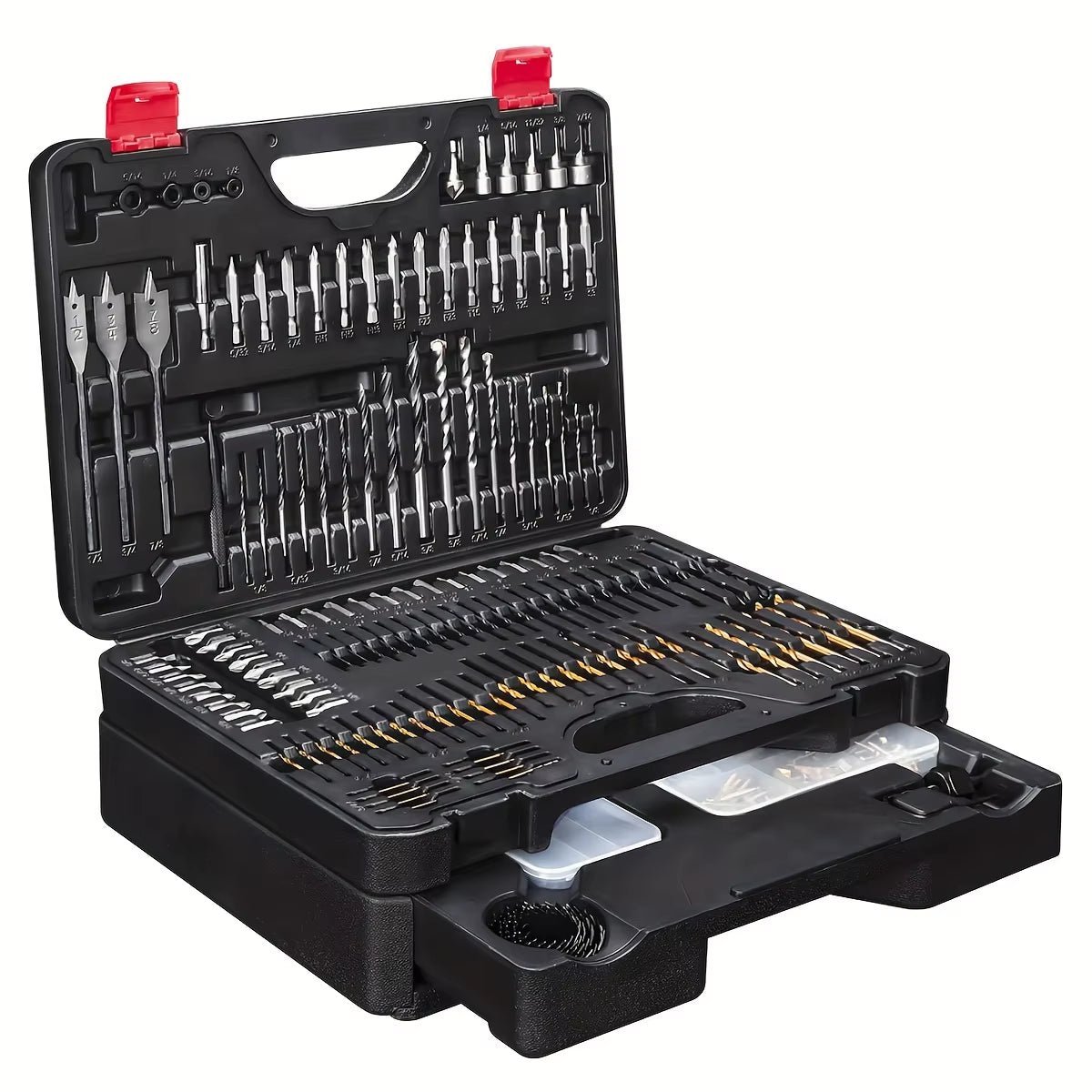 400-Piece Comprehensive Drill Bit and Screwdriver Bit Set with Storage Case, Ideal for Metal, Wood, and Masonry Applications