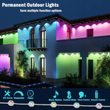 Eaves Lights Permanent Outdoor LED Light String Strip APP Smart Dly Auto Scene Lighting Effects Christmas Holidays Decor