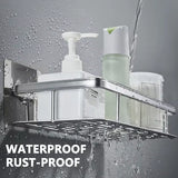 Bathroom Storage Rack No Drill Shelves Wall Mount Corner Shelf Shower Holder for WC Shampoo Organizer Bathroom Accessories