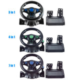 Racing Wheel & Pedals Dual Clutch Launch Control Computer USB Game Car Steering-Wheel for Switch/Xbox One/360/Ps4/Ps2/Ps3/Pc