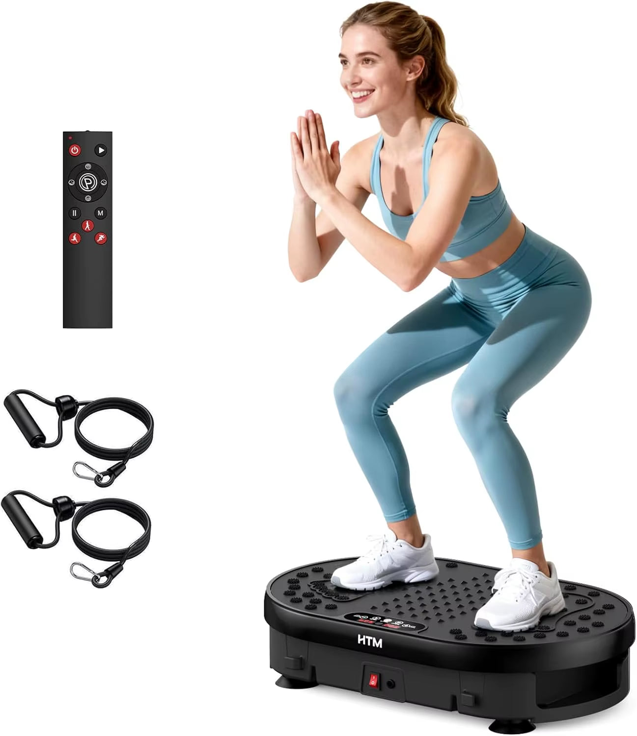 Vibration Plate Shaking Exercise Trainer 120 Speed Levels 9 Modes Anti-Slip Oscillating Platform for Gym Workout Body Shaping