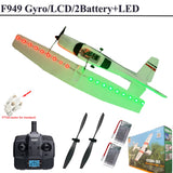 【C0】 2.4G F949 LCD Version RC Airplane Cessna 182 3D6G 3Ch Fixed Wing Plane Outdoor Drone RTF with Gyroscope and Night