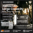 MOVESPEED LED Camping Lantern 70000Mah Large Capacity Battery W/ Rechargeable Lamp LED Emergency Light for Outdoor Power Outage