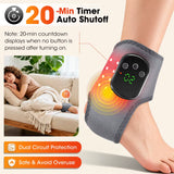 Electric Heating Ankle Massager 40PCS 660Nm LED Vibration Massage Red Light Ankle Brace Wrist Guard Left/Right Foot Hand Protect