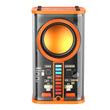 K07 Transparent Mecha Wireless Speaker Bluetooth-Compatible 5.0 600Mah Portable Speaker Built-In MIC 3 LED Light Modes