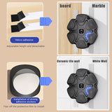 Smart Music Boxing Machine Reaction Wall Target Punch Trainer for Kids Adults Home Training with Rhythm Lights and Gloves