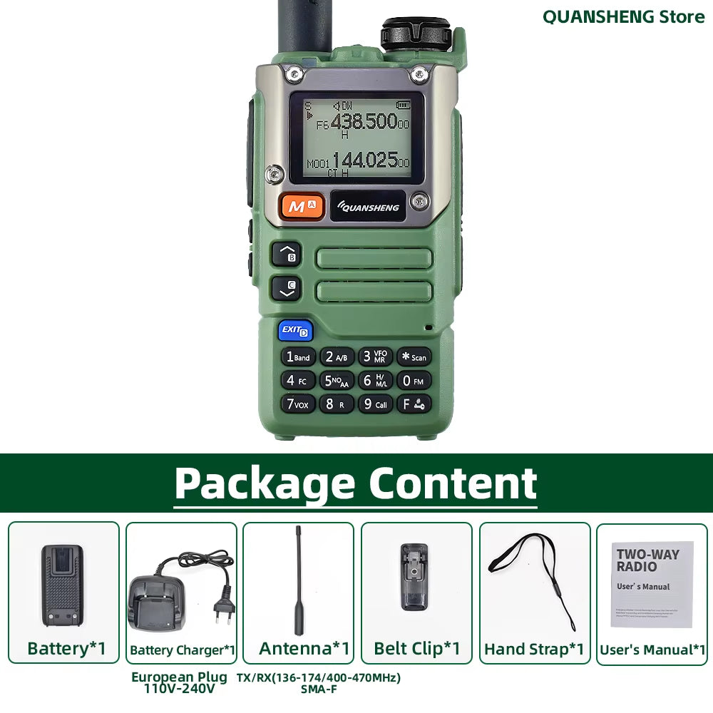 Walkie Talkie Long Range Am Fm Communication Two Way Radio Receiver UV K5 Ham Amateur Wireless Set Transceiver K58