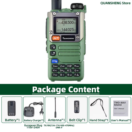 Walkie Talkie Long Range Am Fm Communication Two Way Radio Receiver UV K5 Ham Amateur Wireless Set Transceiver K58