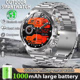 2025 Men 1.7-Inch AMOLED Screen Smart Watch 1000Mah Battery Heart Rate Bluetooth Call NFC GPS Tracker Sports Fitness Watches New