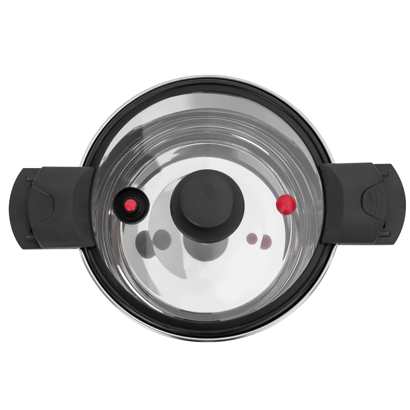 7L/7.4Qt 60Kpa Pressure Cooker, 201 Stainless Steel Pressure Pot with Lid and Non-Slip & Insulated Handle for 6-7 People