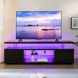 TV Entertainment Center LED Tvs Stand, Gaming Center for 65 70 75Inch TV, White TV Stand with Storage, Tvs Console for Gaming