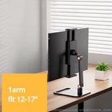 Universal Desk Monitor Holder Portable Metal Stand 17 Inch Expandable Display Base Vesa Mount External Vertical Screen Expansion