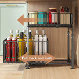 Pull-Out under Sink Storage Rack – 2-Tier Sliding Basket Organizer for Kitchen, Bathroom, Pantry & Household Storage.