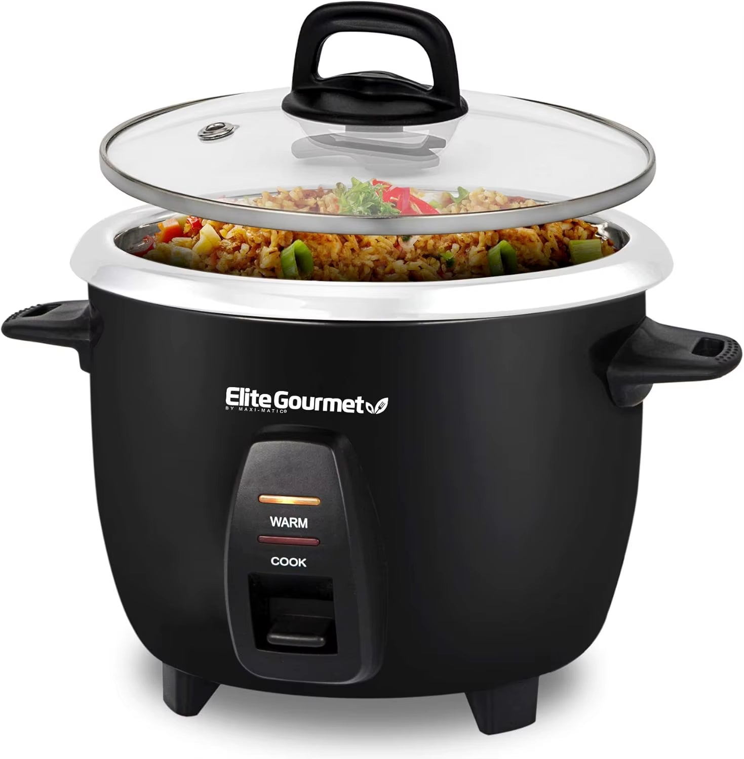 10-Cup Electric Rice Cooker with 304 Stainless Steel Inner Pot for Soups, Stews, Porridges, Grains