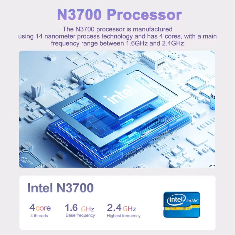 NEW 15.6" Ultra Slim Laptop 16GB RAM 2TB SSD  N3700 Notebook Gamer 1920*1080 Display Office Study Computer PC Windows11 Pro