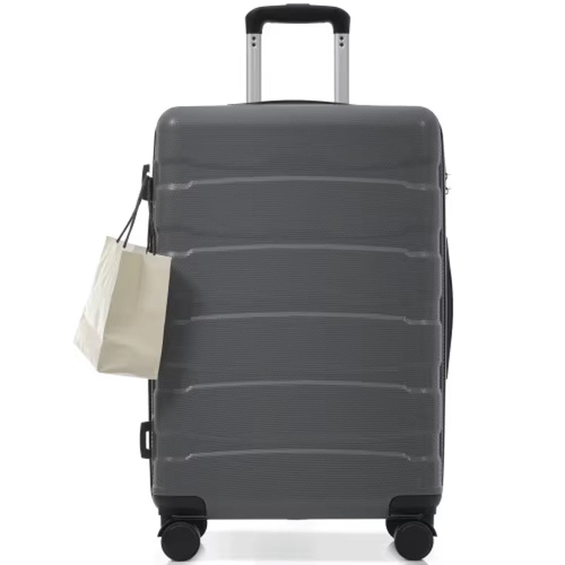 28 Inch Hardshell ABS Checked Luggage, Durable Expandable Travel Suitcase with Spinner Wheels, TSA Lock