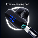 Open-Ear Headphones Bone Conduction Earphones with LED Power Display Type-C Rechargeable Call Device for Running Walking