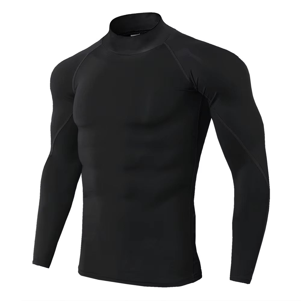 Men Sport T-Shirt Quick Dry Bodybuilding Running Shirt Long Sleeve Compression Top Gym T Shirt Men Fitness Tight Rashgard