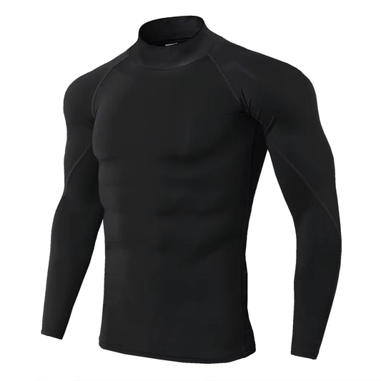Men Sport T-Shirt Quick Dry Bodybuilding Running Shirt Long Sleeve Compression Top Gym T Shirt Men Fitness Tight Rashgard