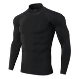 Men Sport T-Shirt Quick Dry Bodybuilding Running Shirt Long Sleeve Compression Top Gym T Shirt Men Fitness Tight Rashgard
