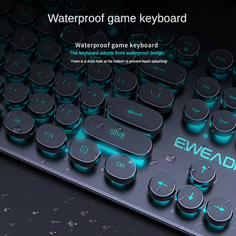Gamer Wired Keyboard Mechanical Feel E-Sports 104 Keys Usb Wired Gaming Mouse Wired Keyboard Pc Accessories for Laptop Gamers