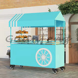 Stall Trolley Mobile Stall Snack Cart Display Stand Night Market Float Outdoor Market Stall