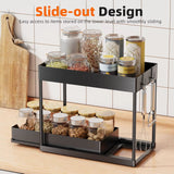 Under-Sink Storage Rack for Bathrooms, Metal Frame Support, Suitable for Bathrooms, Countertops, under Sinks, and Cabinets.