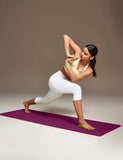 Eco-Friendly Non-Slip Yoga Mat with Body Alignment, TPE Material, 72X26 Inch, 1/4 Inch Thick