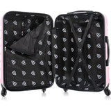 Lightweight Hardshell Spinner Luggage with Handle and Trolley, 28-Inch Pink Travel Suitcase