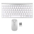 Wireless Keyboard Mouse Kit Slim Wireless Key Mouse Combo Portable Beautiful Power Saving Silent Button LED Indicator for Home