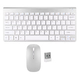 Wireless Keyboard Mouse Kit Slim Wireless Key Mouse Combo Portable Beautiful Power Saving Silent Button LED Indicator for Home